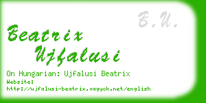 beatrix ujfalusi business card